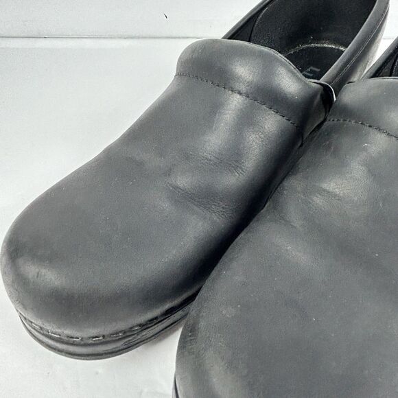 LL Bean Black 39 M 8 Slip On Casual Comfort Clog Shoe Mules Nurse Chef Vet - Picture 13 of 13